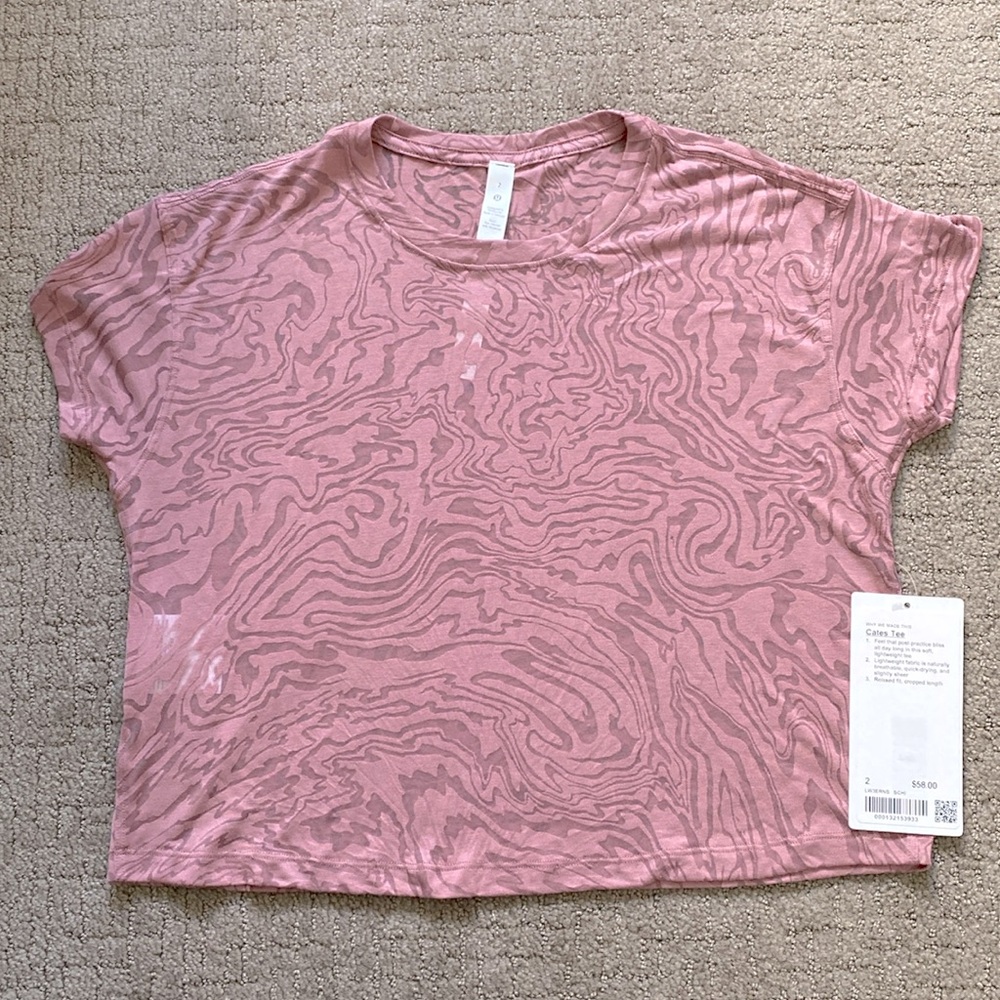 Lululemon Cates Tee Size 2